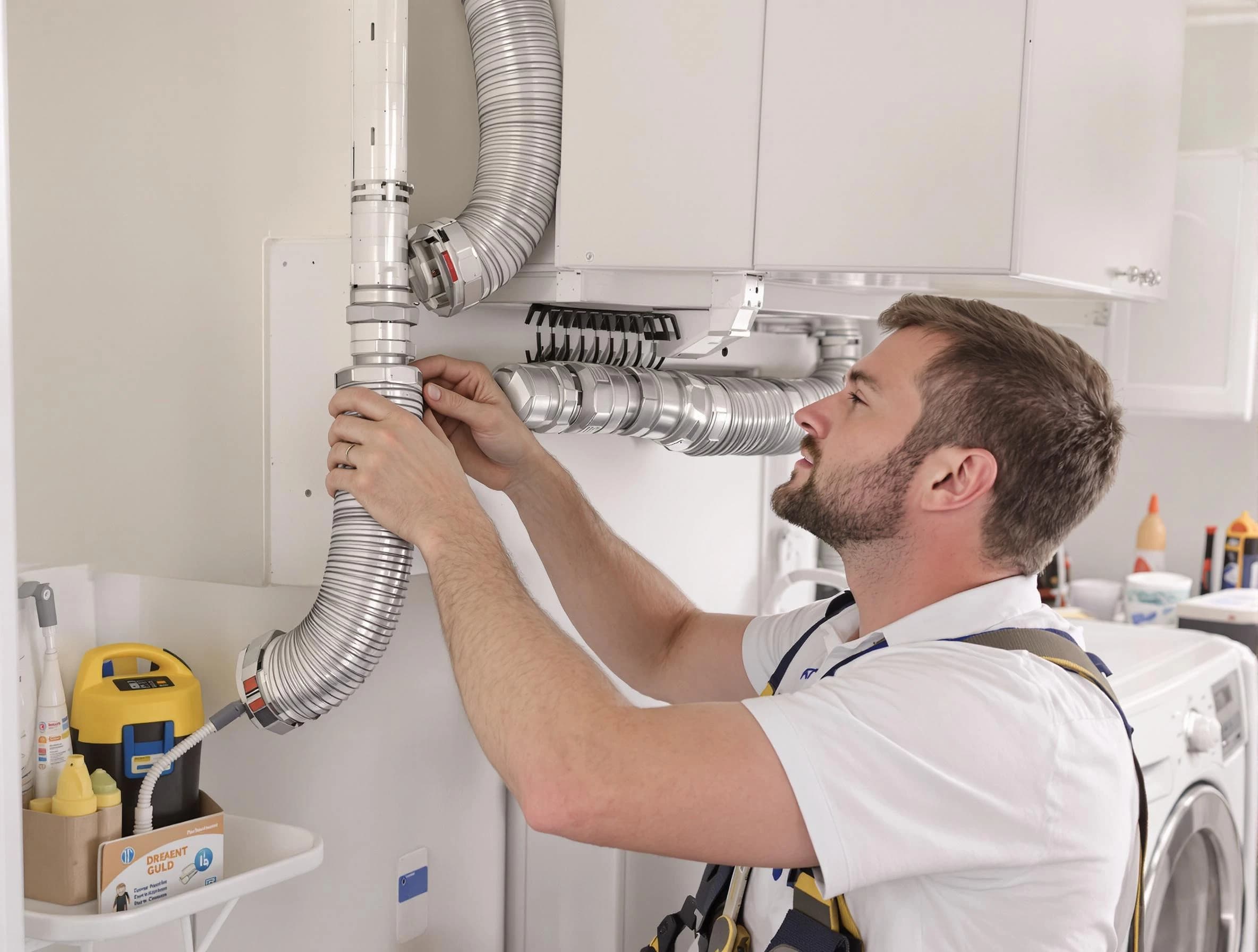 Professional dryer vent repair and installation by Kaysville Dryer Vent Cleaning in Kaysville