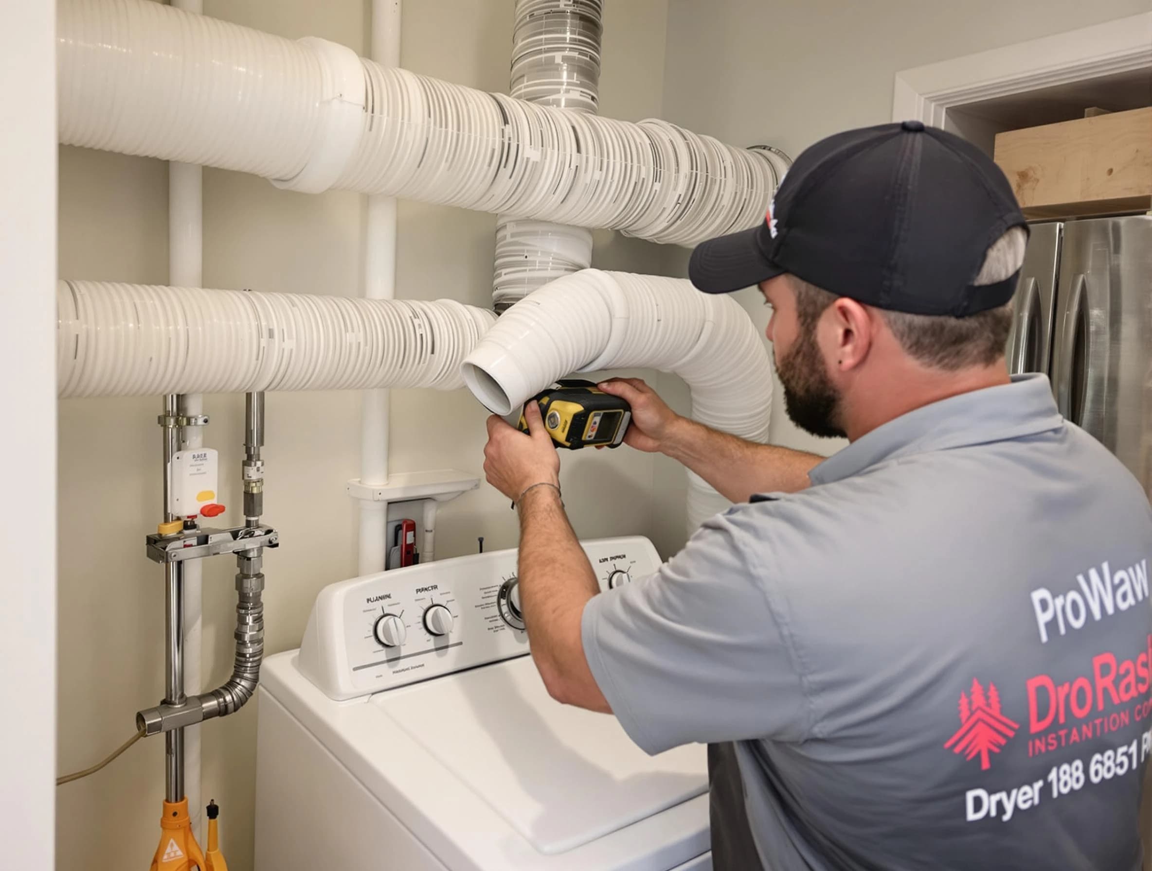 Professional dryer vent hose installation by Kaysville Dryer Vent Cleaning in Kaysville