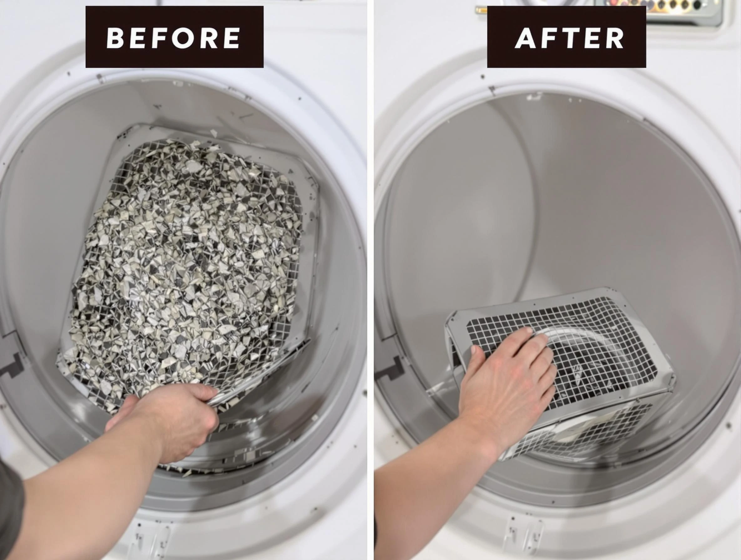 Professional lint trap cleaning by Kaysville Dryer Vent Cleaning in Kaysville