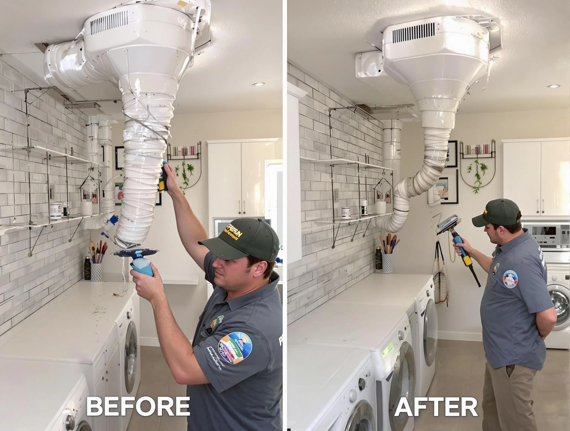 Professional dryer exhaust vent cleaning by Kaysville Dryer Vent Cleaning in Kaysville