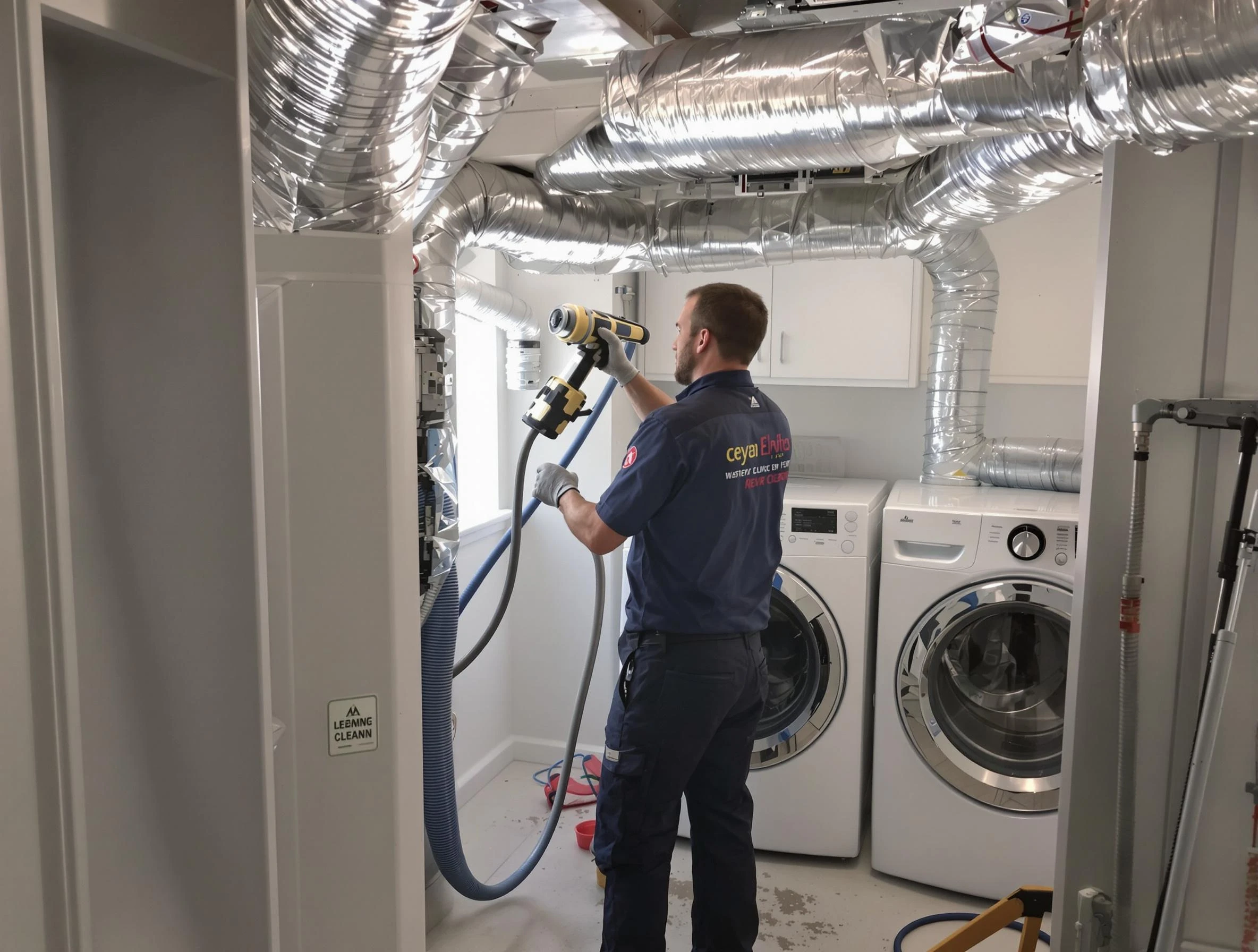 Kaysville Dryer Vent Cleaning specialist using advanced equipment for thorough duct cleaning in Kaysville
